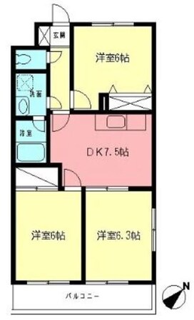 コンフォートソシアの物件間取画像